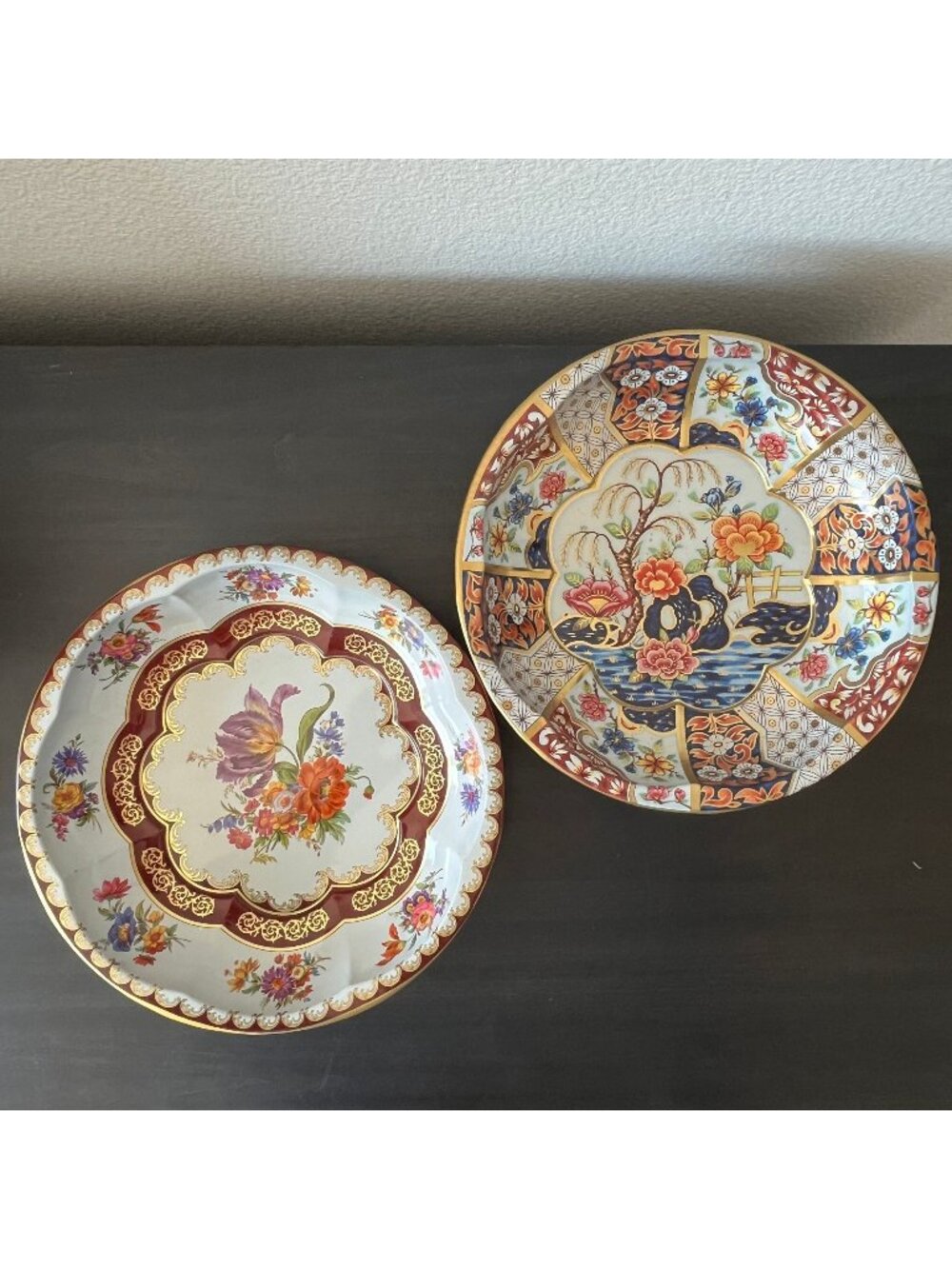 Daher Decorated Ware Tin Bowls // Lot of 2 // Vintage 1971